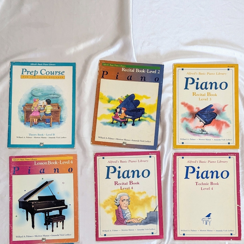 6‎ Alfred's Basic Piano Books Prep to Level 4